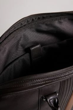 Ted Baker Brown Nevver Brn-Choc Striped Pu Document Bag -TED BAKER Sales Store unnamed file 329