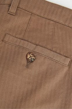 Ted Baker Brown Talkin Pleated Herringbone Trousers 12 Ted Baker Brown Talkin Pleated Herringbone Trousers -TED BAKER Sales Store unnamed file 3304