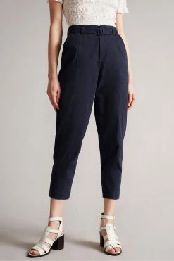 Ted Baker Nysse Blue Panelled Barrel Leg Trousers -TED BAKER Sales Store unnamed file 3308