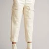 Ted Baker Vinala Ivory Cream Barrel Leg Vinyl Trousers -TED BAKER Sales Store unnamed file 3318