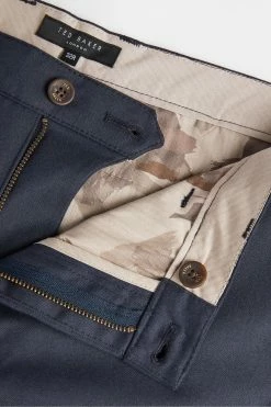 Ted Baker Julien Blue Plain Brushed Trousers -TED BAKER Sales Store unnamed file 3332