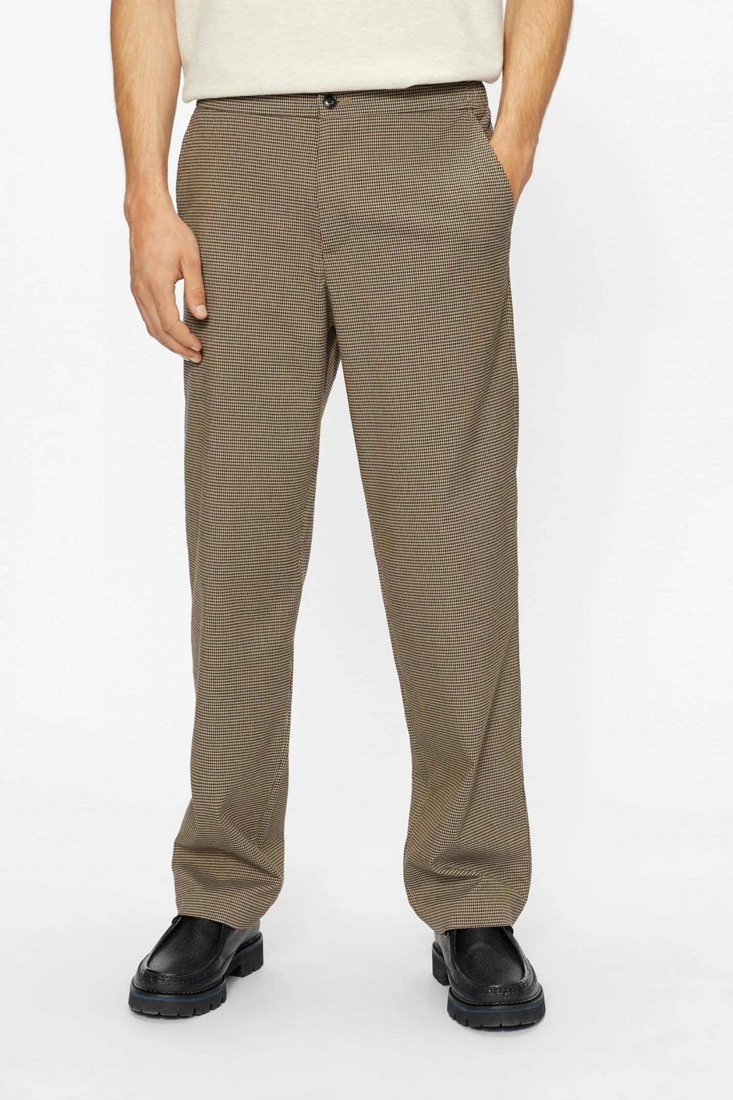 Ted Baker Brown Alioth Puppytooth Trousers 3 Ted Baker Brown Alioth Puppytooth Trousers