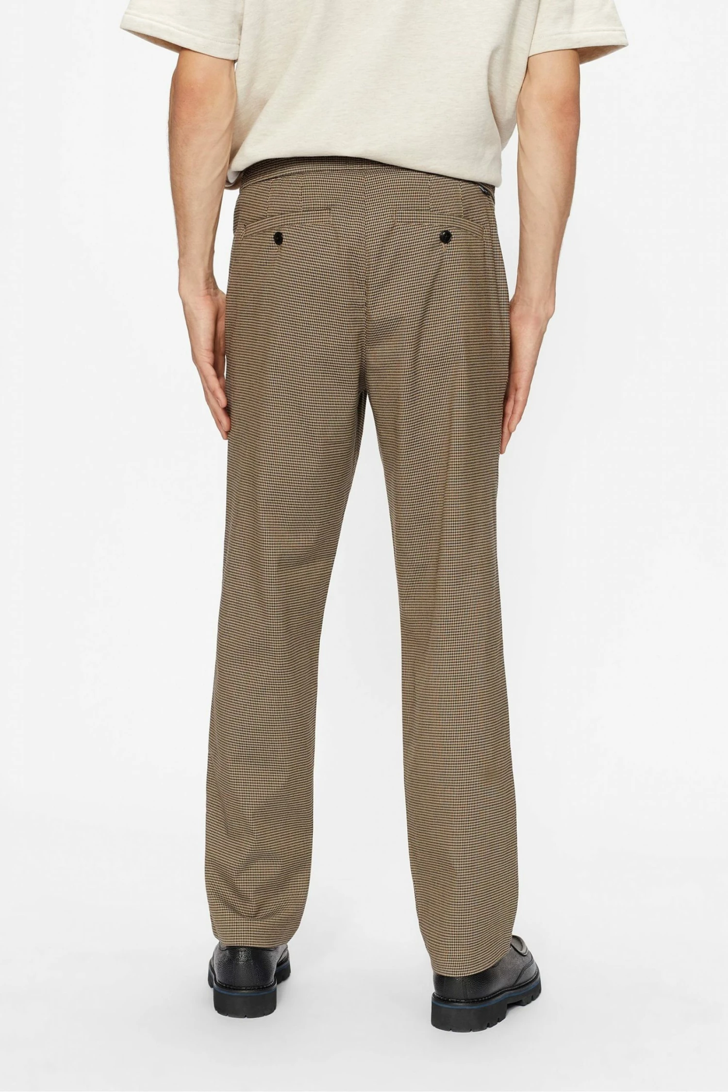 Ted Baker Brown Alioth Puppytooth Trousers 4 Ted Baker Brown Alioth Puppytooth Trousers - Image 2