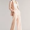 Ted Baker Pink Kaisat High Waisted Flood Length Wide Leg Trousers -TED BAKER Sales Store unnamed file 3382