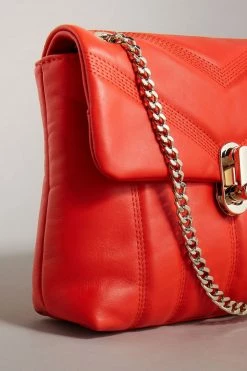 Ted Baker Red Ayalina Leather Puffer Quilt Detail Mini Xbody Bag -TED BAKER Sales Store unnamed file 339