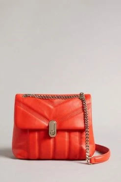 Ted Baker Red Ayalina Leather Puffer Quilt Detail Mini Xbody Bag -TED BAKER Sales Store unnamed file 340