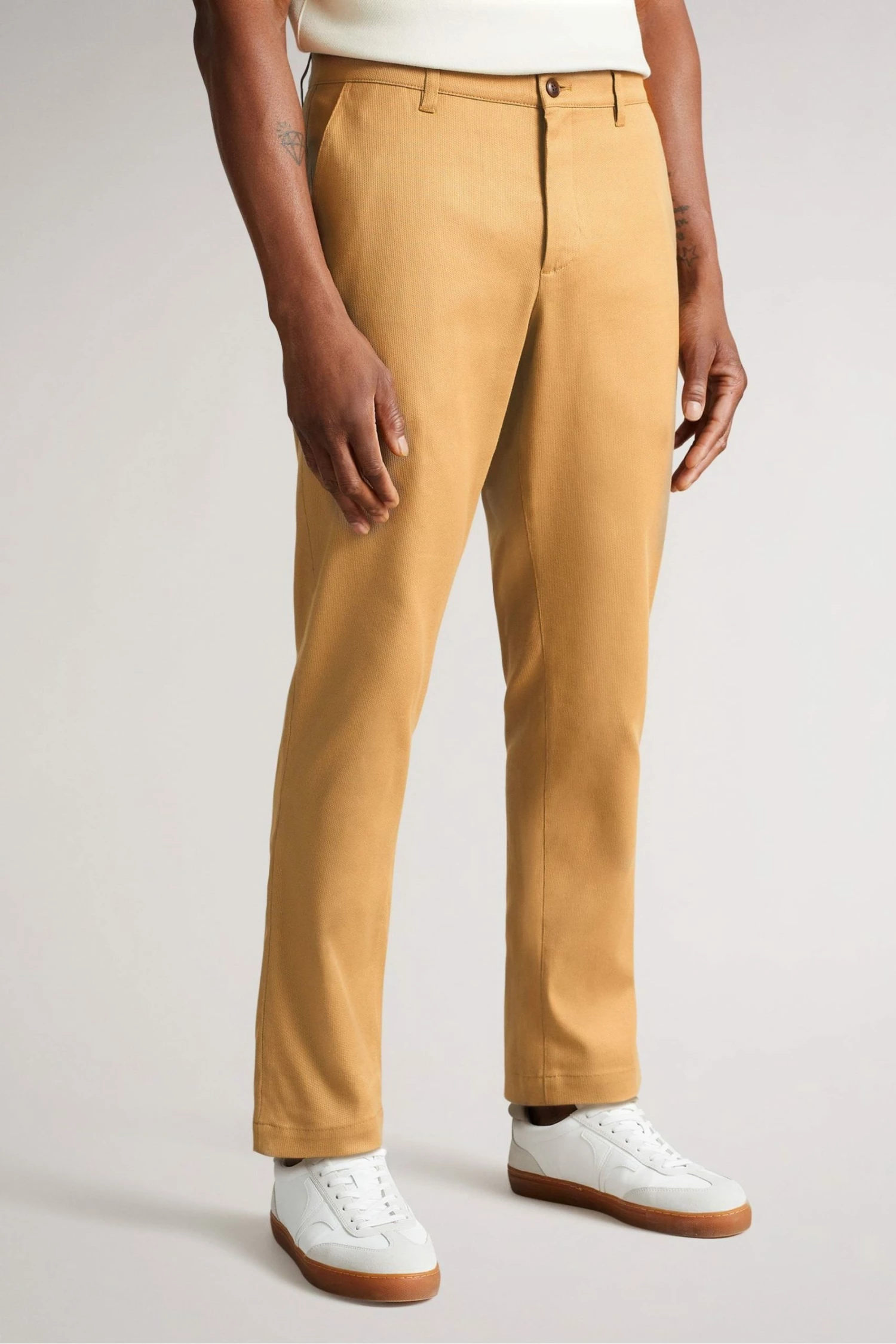 Ted Baker Brown Boxwel Camburn Fit Textured Trousers 4 Ted Baker Brown Boxwel Camburn Fit Textured Trousers - Image 2