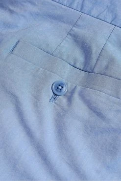 Ted Baker Madron Blue Darnley Fit Cotton Trousers -TED BAKER Sales Store unnamed file 3436