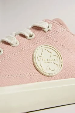 Ted Baker Womens Pink Tayni Canvas Low-Top Trainers -TED BAKER Sales Store unnamed file 3457