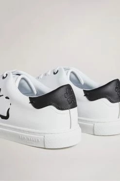 Ted Baker Sammuel White Flower Printed Cupsole Sneakers -TED BAKER Sales Store unnamed file 3462