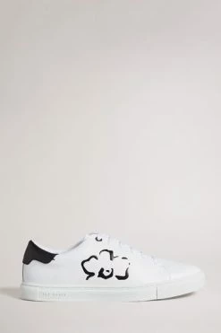 Ted Baker Sammuel White Flower Printed Cupsole Sneakers -TED BAKER Sales Store unnamed file 3464