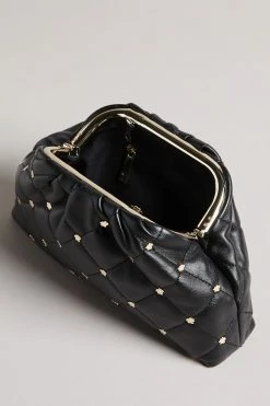 Ted Baker Black Quilted Studded Clutch Bag -TED BAKER Sales Store unnamed file 348