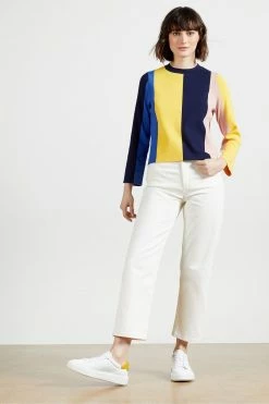 Ted Baker Yellow Yinka Leather Platform Trainers -TED BAKER Sales Store unnamed file 3481