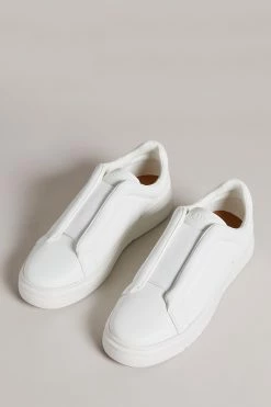 Ted Baker Ezraa White Elasticated Cupsole Sneakers -TED BAKER Sales Store unnamed file 3494