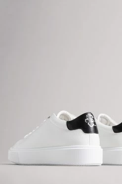 Ted Baker White Lornea Magnolia Flower Platform Trainers -TED BAKER Sales Store unnamed file 3511