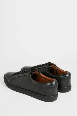 Ted Baker Udamo Black Leather Sneakers -TED BAKER Sales Store unnamed file 3514