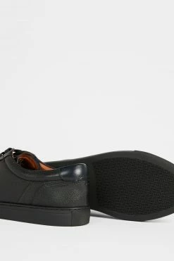 Ted Baker Udamo Black Leather Sneakers -TED BAKER Sales Store unnamed file 3515