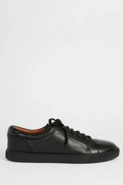 Ted Baker Udamo Black Leather Sneakers -TED BAKER Sales Store unnamed file 3518