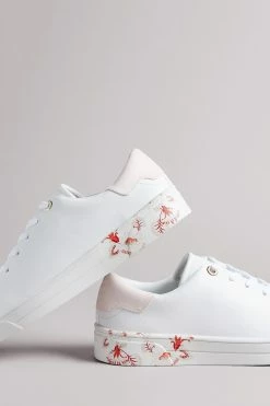 Ted Baker White Urbana Retro Flood Nocturnal Trainers 9 Ted Baker White Urbana Retro Flood Nocturnal Trainers -TED BAKER Sales Store unnamed file 3521