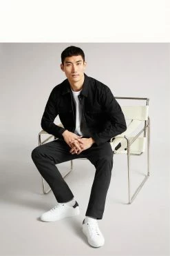 Ted Baker Melvinn White Embossed Flower Cupsole Sneakers -TED BAKER Sales Store unnamed file 3534