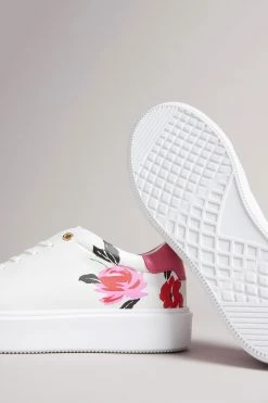 Ted Baker White Daffina Bolt On Platform Trainers -TED BAKER Sales Store unnamed file 3539