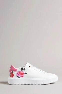 Ted Baker White Daffina Bolt On Platform Trainers -TED BAKER Sales Store unnamed file 3540