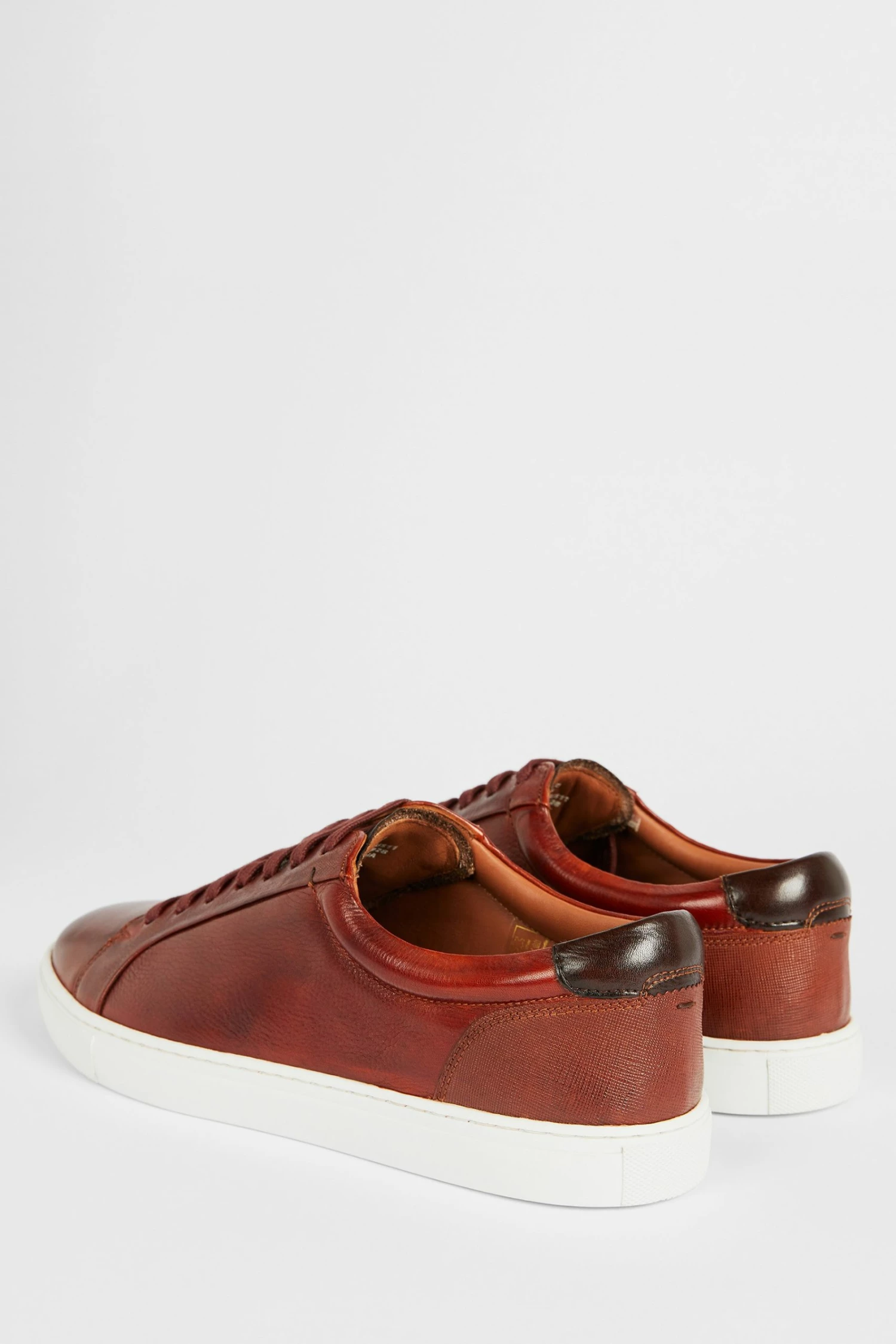 Ted Baker Brown Udamo Leather Trainers 4 Ted Baker Brown Udamo Leather Trainers - Image 2