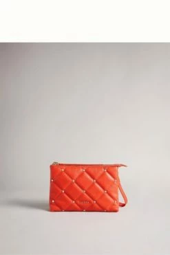 Ted Baker Red Parrker Quilted Studded Mini Cross-Body Bag 11 Ted Baker Red Parrker Quilted Studded Mini Cross-Body Bag -TED BAKER Sales Store unnamed file 360