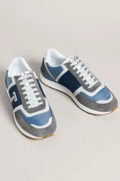 Ted Baker Gregory Charcoal Grey Retro T Runner Trainers -TED BAKER Sales Store unnamed file 3616