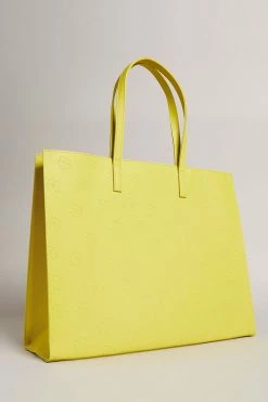 Ted Baker Lemon Yellow Luelcon Ew Debossed Floral Icon Bag -TED BAKER Sales Store unnamed file 362
