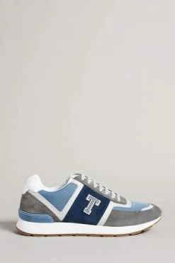 Ted Baker Gregory Charcoal Grey Retro T Runner Trainers -TED BAKER Sales Store unnamed file 3620