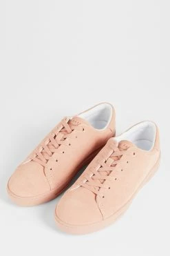 Ted Baker Pink Aryas Suede Colour Drench Trainers -TED BAKER Sales Store unnamed file 3627