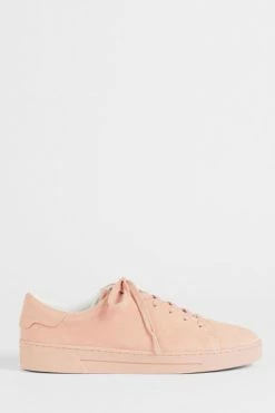 Ted Baker Pink Aryas Suede Colour Drench Trainers -TED BAKER Sales Store unnamed file 3630
