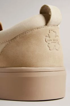 Ted Baker Mens Brown Simmon Nubuck Casual Elastic Sneakers -TED BAKER Sales Store unnamed file 3634