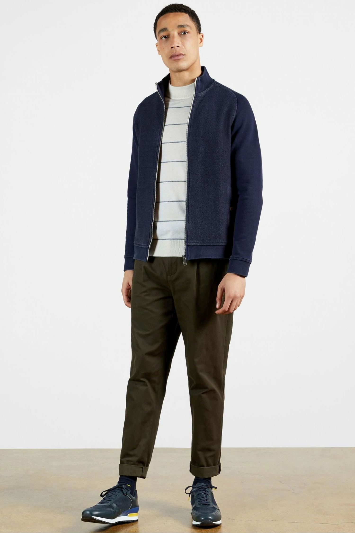 Ted Baker Navy Blue Flowem Navy Runner Trainers 7 Ted Baker Navy Blue Flowem Navy Runner Trainers - Image 5