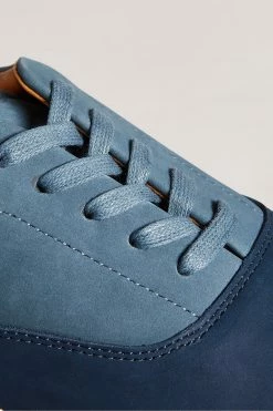 Ted Baker Mens Blue Shaunn Nubuck Casual Sneakers -TED BAKER Sales Store unnamed file 3644