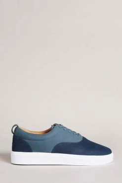 Ted Baker Mens Blue Shaunn Nubuck Casual Sneakers -TED BAKER Sales Store unnamed file 3646