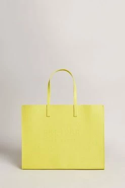 Ted Baker Lemon Yellow Luelcon Ew Debossed Floral Icon Bag -TED BAKER Sales Store unnamed file 365