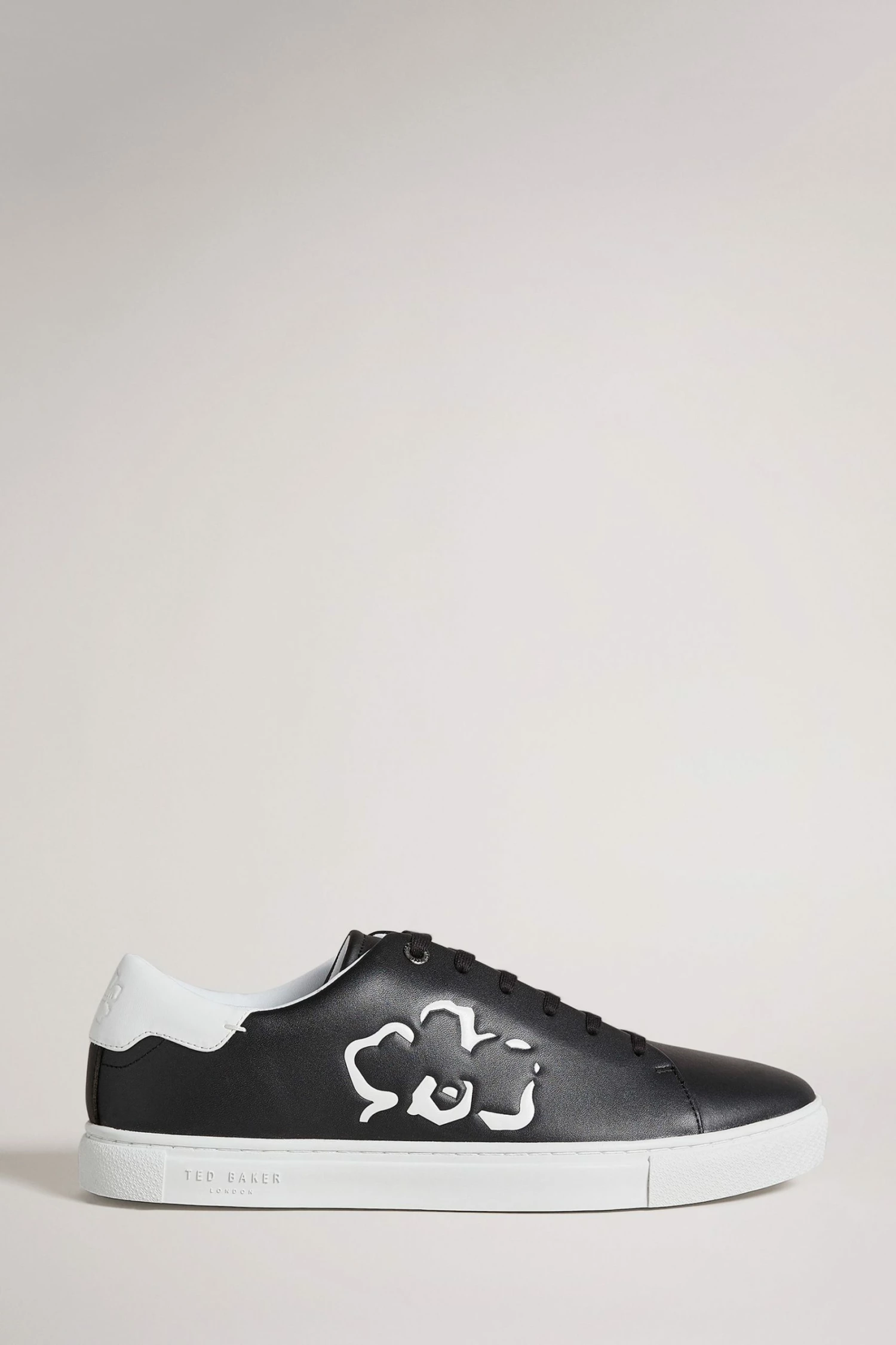 Ted Baker Sammuel Black Flower Printed Cupsole Sneakers 3 Ted Baker Sammuel Black Flower Printed Cupsole Sneakers