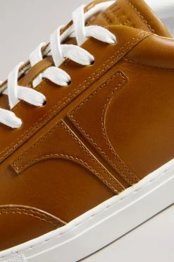 Ted Baker Mens Brown Robert Retro Leather Sneakers -TED BAKER Sales Store unnamed file 3669