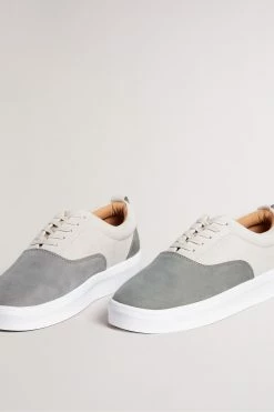 Ted Baker Shaunn Grey Nubuck Casual Sneakers -TED BAKER Sales Store unnamed file 3674