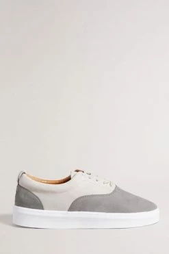 Ted Baker Shaunn Grey Nubuck Casual Sneakers -TED BAKER Sales Store unnamed file 3677