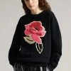 Ted Baker Floesa Black Flower Sweatshirt 2 Ted Baker Floesa Black Flower Sweatshirt -TED BAKER Sales Store unnamed file 3718