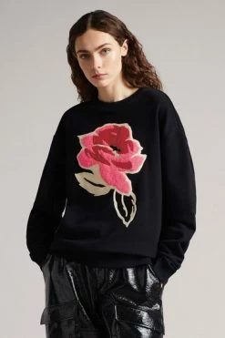 Ted Baker Floesa Black Flower Sweatshirt 13 Ted Baker Floesa Black Flower Sweatshirt -TED BAKER Sales Store unnamed file 3723