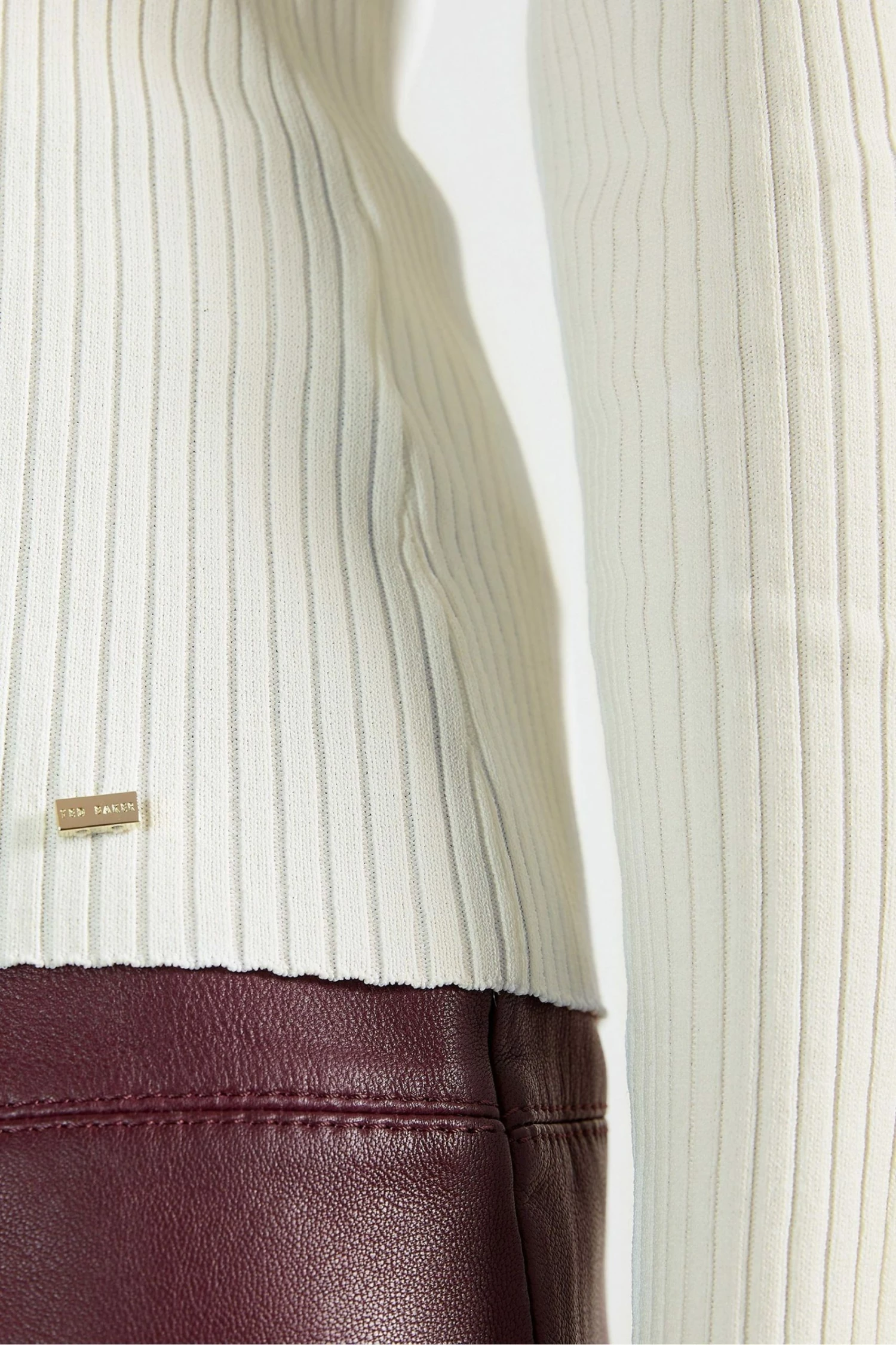 Ted Baker White Taralyn High Neck Sweater 8 Ted Baker White Taralyn High Neck Sweater - Image 6