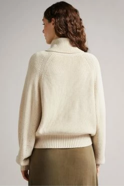 Ted Baker Natural Jordiyn Zip Front High Neck Knitted Sweater 7 Ted Baker Natural Jordiyn Zip Front High Neck Knitted Sweater -TED BAKER Sales Store unnamed file 3733