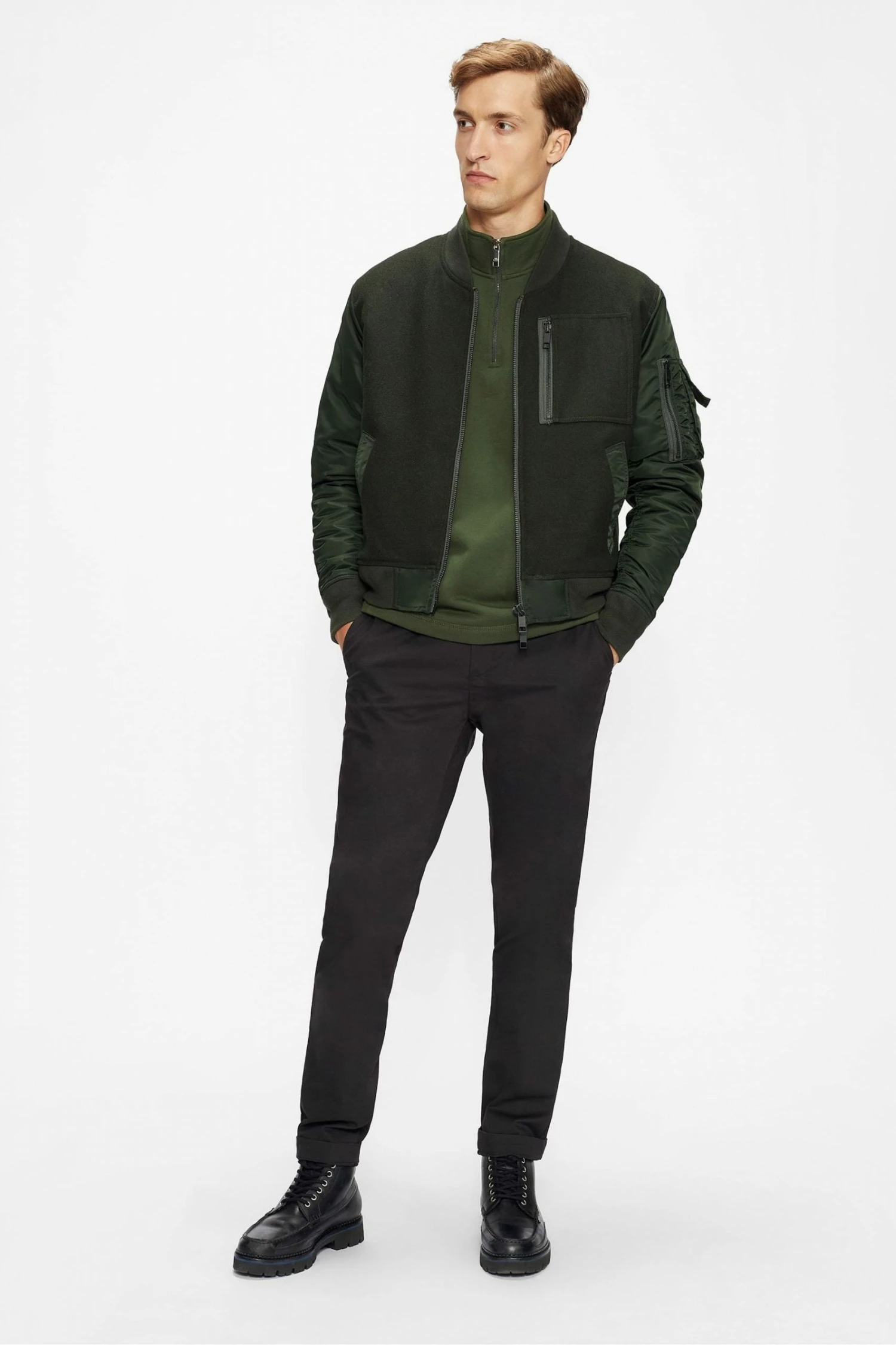 Ted Baker Kilbrn Half Zip Sweatshirt Blue 5 Ted Baker Kilbrn Half Zip Sweatshirt Blue - Image 3