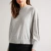 Ted Baker Dk-Grey Nicci Sleeve Detailed Sweater 1 Ted Baker Dk-Grey Nicci Sleeve Detailed Sweater -TED BAKER Sales Store unnamed file 3745