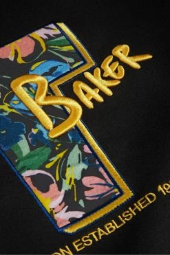 Ted Baker Falici Black Large Sleeve Sweatshirt With T Graphic -TED BAKER Sales Store unnamed file 3755