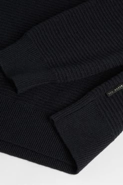 Ted Baker Blue Hansan Textured Crew Neck Sweater -TED BAKER Sales Store unnamed file 3774